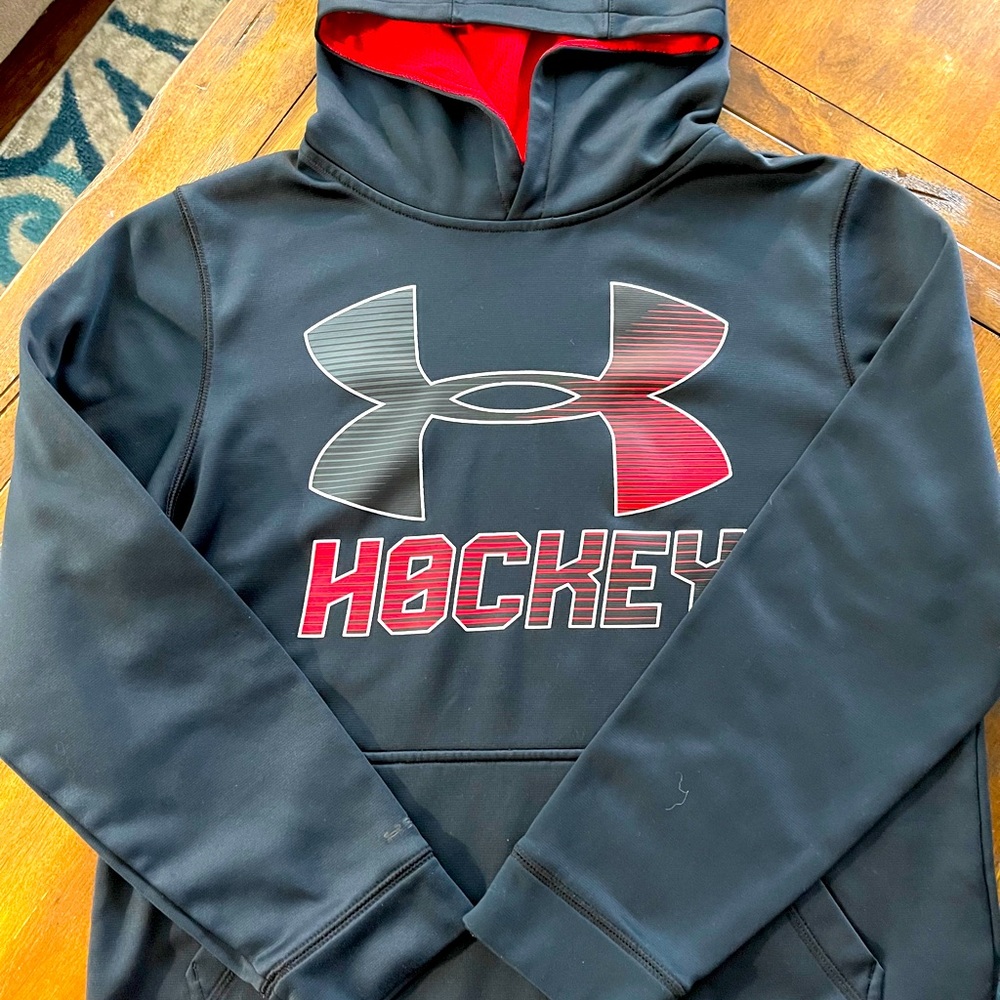 Boys large under Armour hockey sweatshirt